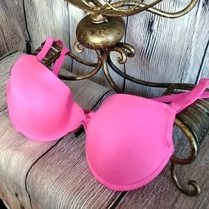 3/$20 Pink pushup padded bra 38C